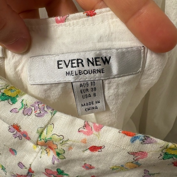 Ever New Floral Backless Dress with Puff Sleeves - Picture 3 of 3